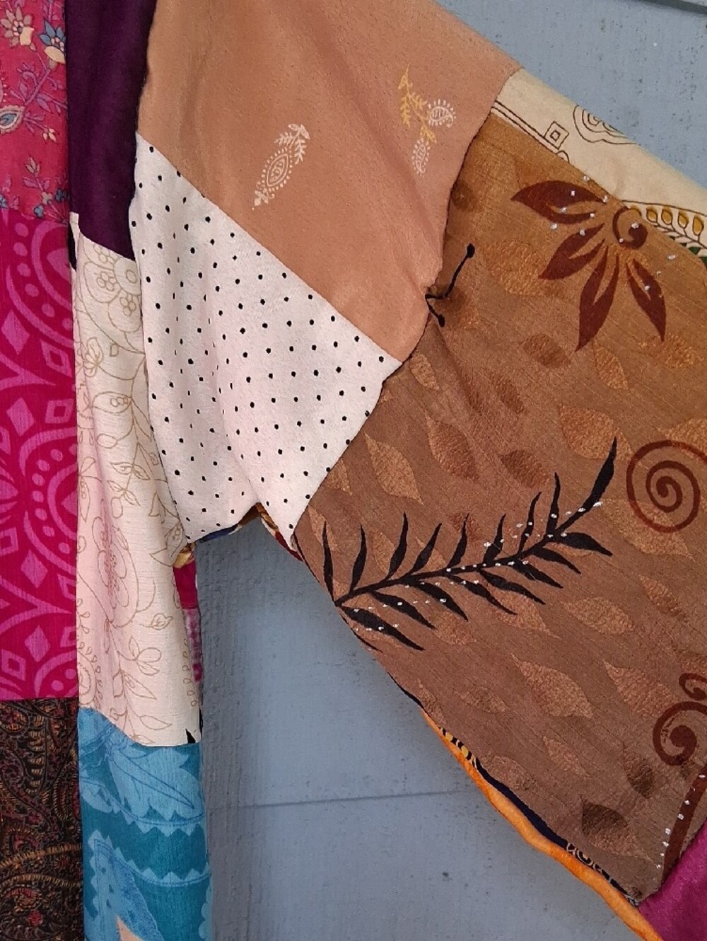 Silk Patchwork Robe - Picture 9 of 9